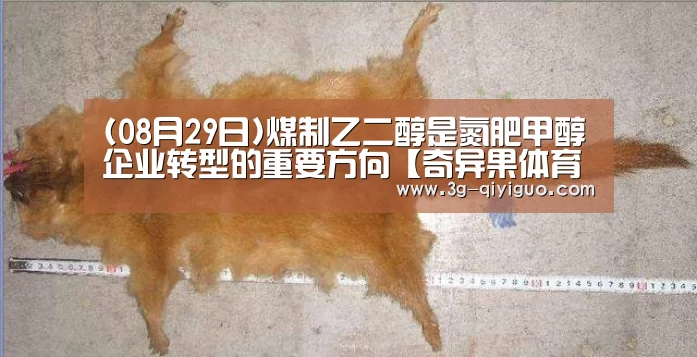 (08月29日)煤制乙二醇是氮肥甲醇企业转型的重要方向【奇异果体育直播】(图1) 奇异果app官网下载